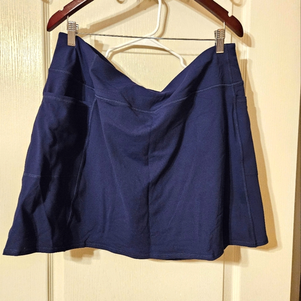 Skechers Go Walk Go Flex Technology Skort Plus Size 2X NWT Blue